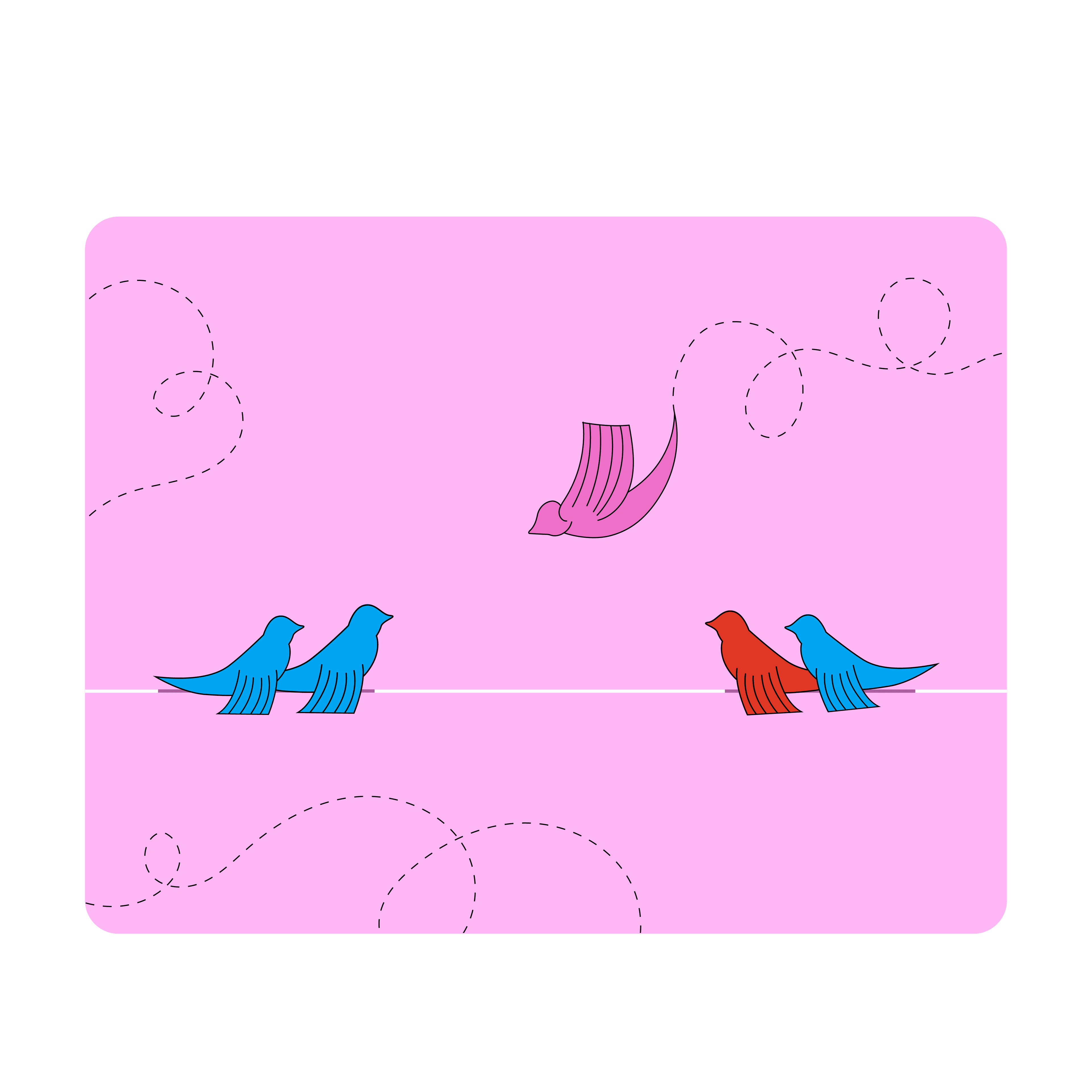 Birds on a wire in community